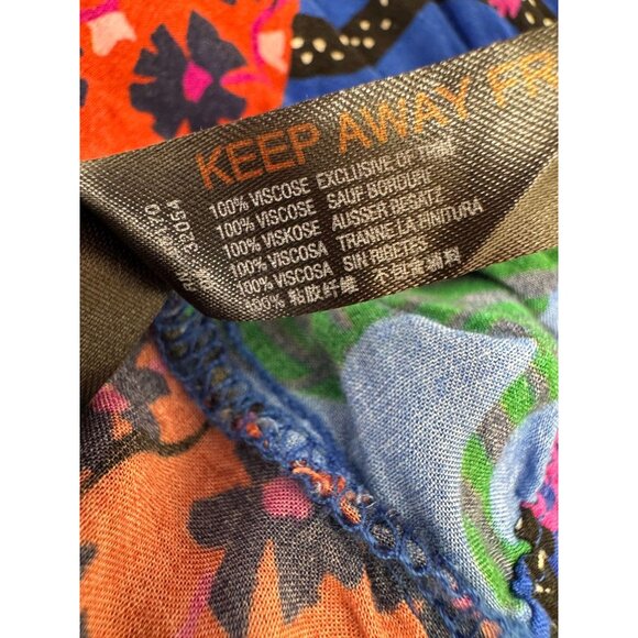 Anthropologie Pants Womens Medium M Animal Print Drawstrings Wide Leg Boho - Picture 10 of 10